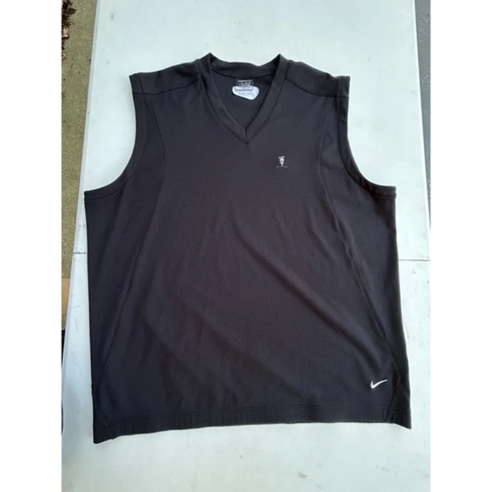 Nike Golf Vest‎ Dri Fit XL Purgatory Golf Club Black